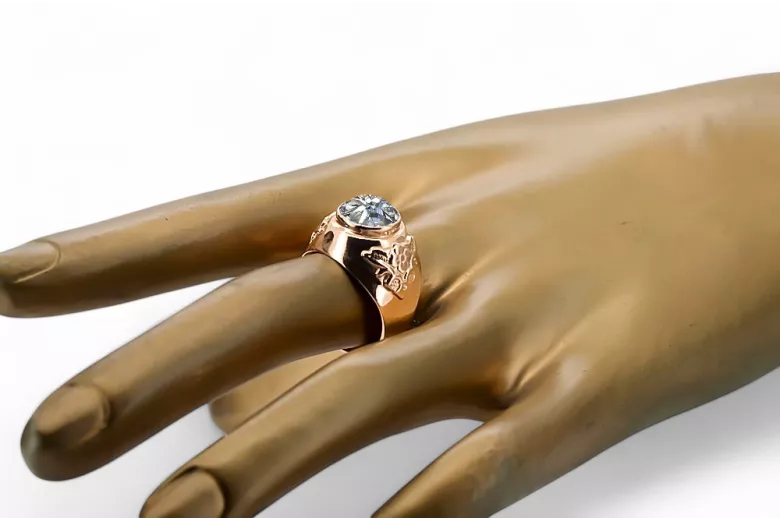 Ring Vintage Jewlery Zircon Original Vintage 14K Rose Gold vrc078r
